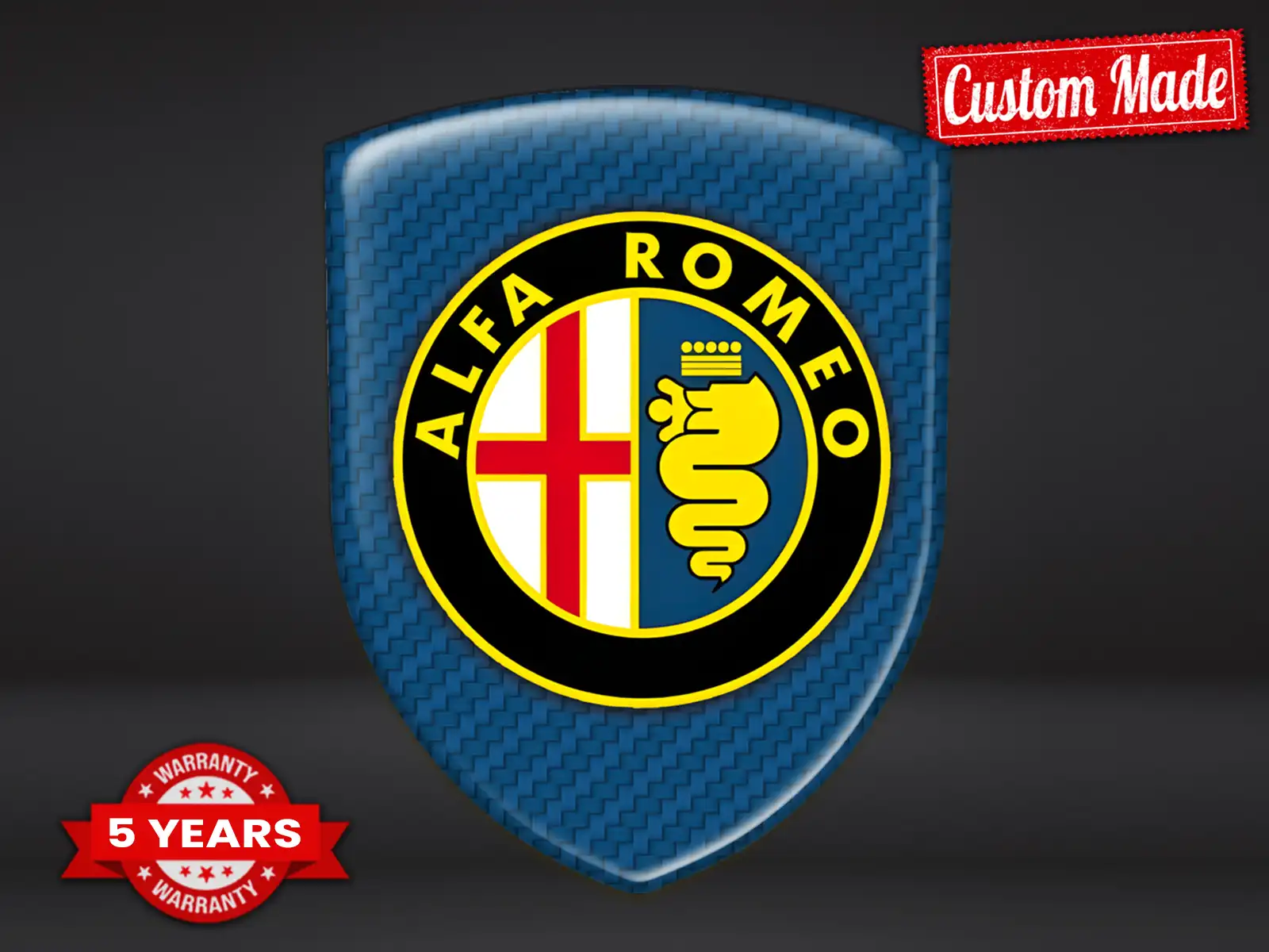 Alfa Romeo Pegatinas Automotrices Resistentes Limitadas Con Estilo